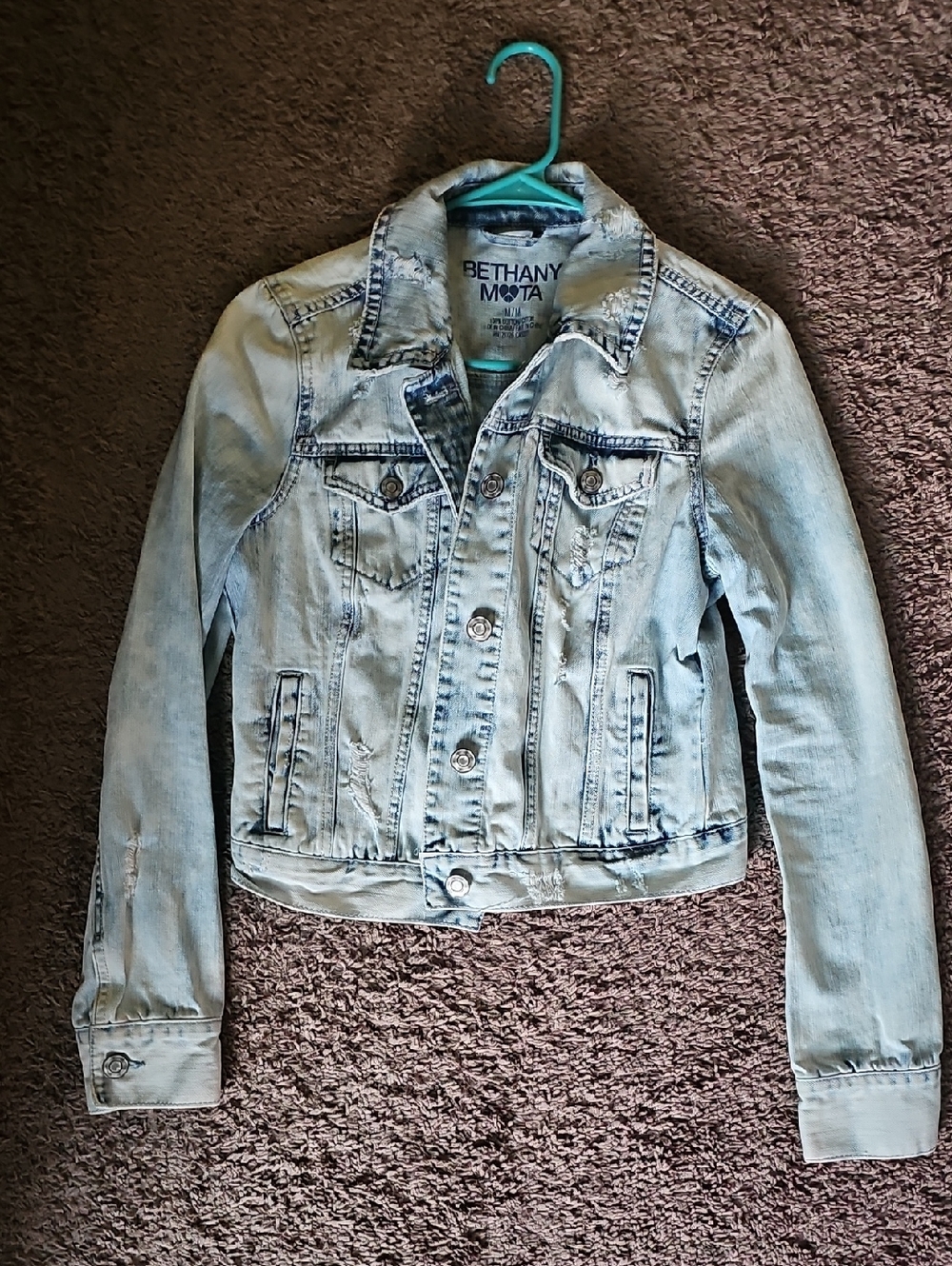 Bethany Mota Light Wash Denim Jacket - Women